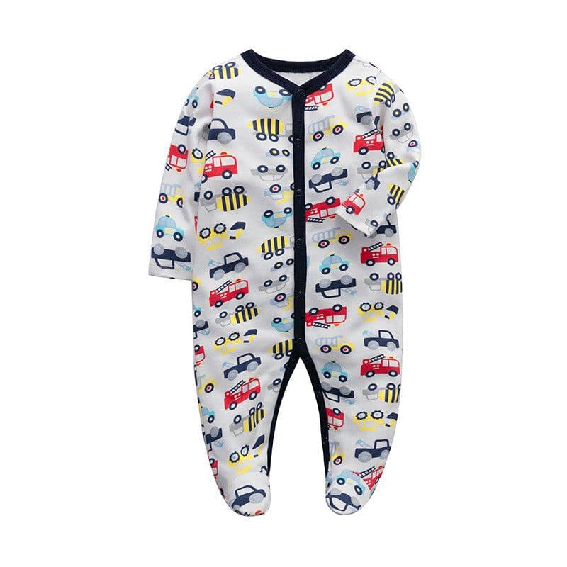image-Baby Romper - Pink Long Sleeve Cotton 12M