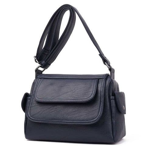 image-Casual High Quality Leather Messenger Bag For Women