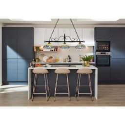 image-CHLOE Lighting SERENITY Victorian Tiffany-Style Dark Bronze 3 Light Island Pendant 45" Wide