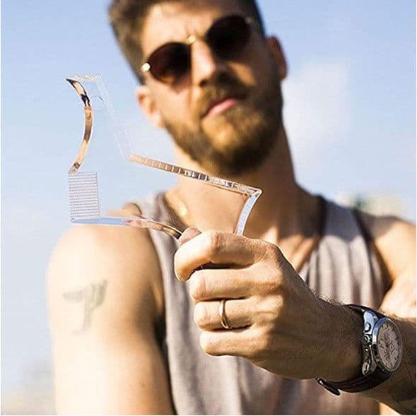 image-17 transparent beard styling combs, beard rulers, beard styling tools, beard styling combs