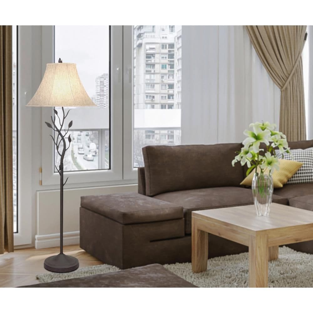 image-150W 3Way Hand Forged Iron Floor Lp