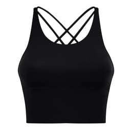 image-Women's Qianzhuo Sports Backless Bra - Silver Gray Small