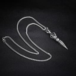 image-JR Titanium Steel Necklace - Six Character Mantra