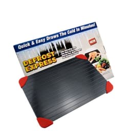 image-Aluminum Defrosting Tray - Fast Thaw Plate for Frozen Meat