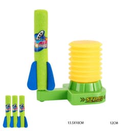 image-Street Stall Hot Product Outdoor EVA Foam Cotton Foot Rocket Launcher Toy Child Interaction Safety Sports Toys