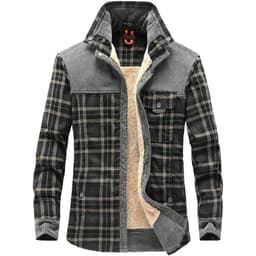 image-Winter Jacket Men Thicken Warm Fleece Jackets Coats Pure Cotton Plaid Jacket Military Clothes