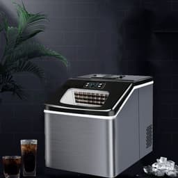 image-Commercial Milk Tea Shop Small Mini 25kg Household Fully Automatic Ice Maker