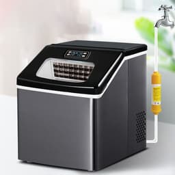 image-Commercial Milk Tea Shop Small Mini 25kg Household Fully Automatic Ice Maker