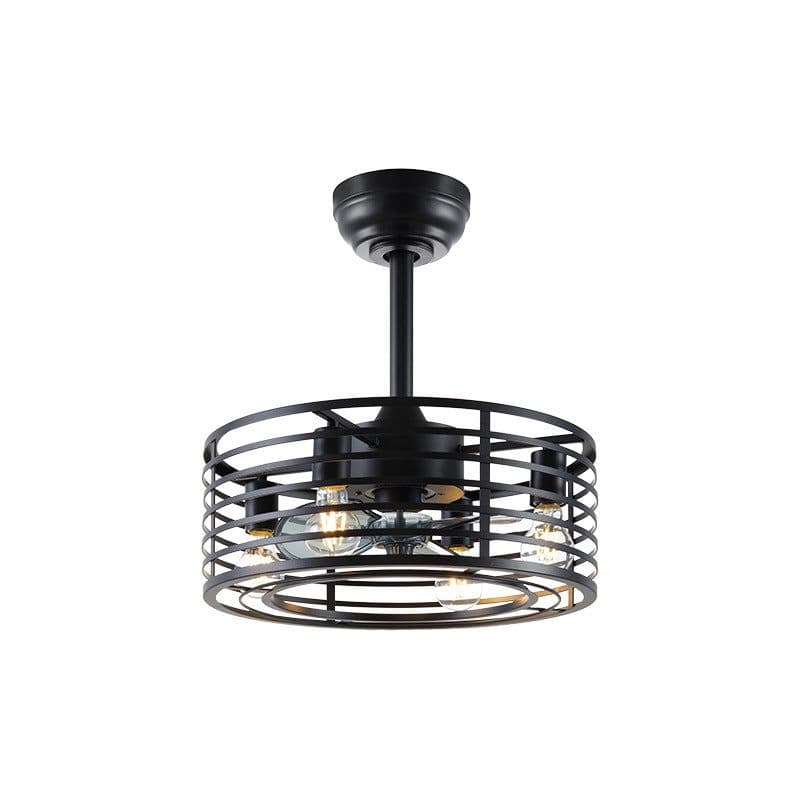 image-Retro Ceiling Fan Lights Industrial Style Iron Dining Roomliving Room Chandelier