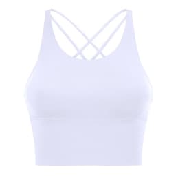 image-Women's Qianzhuo Sports Backless Bra - Silver Gray Small