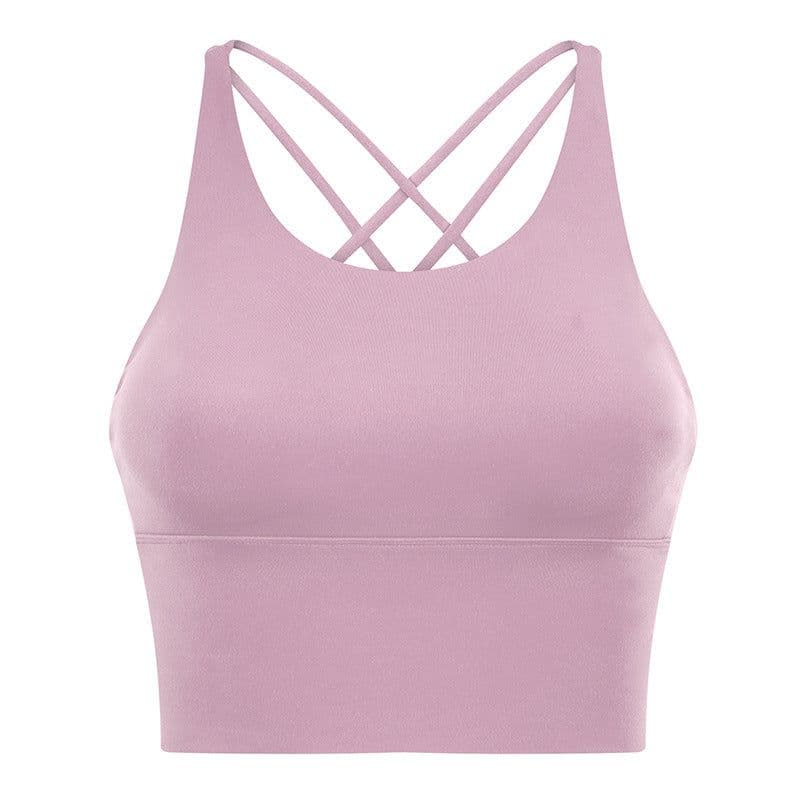 image-Women's Qianzhuo Sports Backless Bra - Silver Gray Small