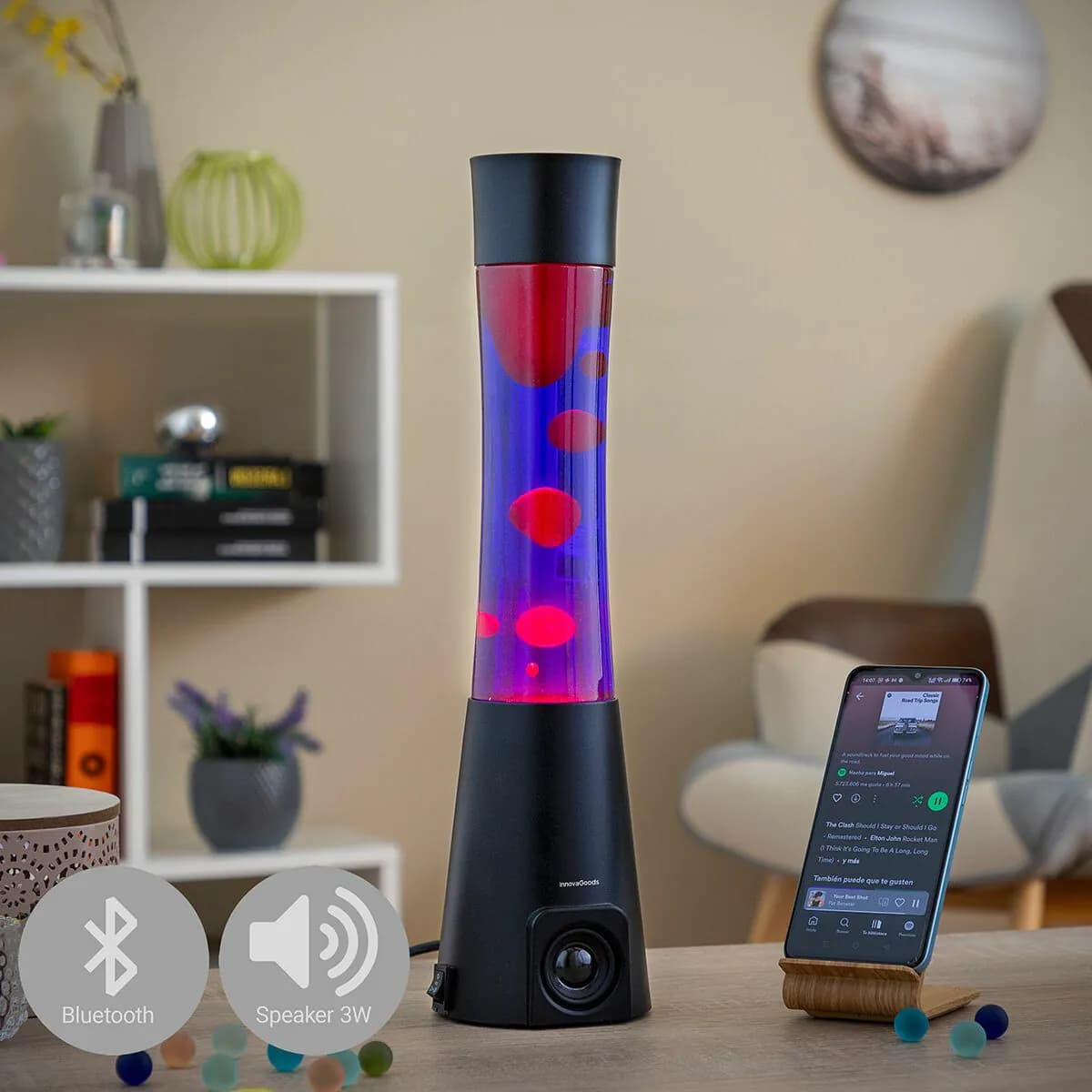 image-Lava Lamp with Speaker Maglamp InnovaGoods
