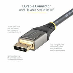 image-USB Cable Startech DP14VMM1F Black 30 cm