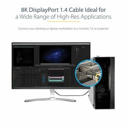 image-USB Cable Startech DP14VMM1F Black 30 cm