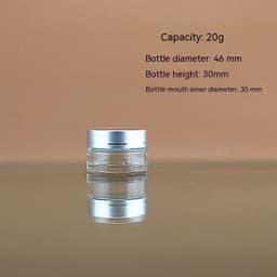 image-Transparent Face Cream Bottle Glass Cosmetics