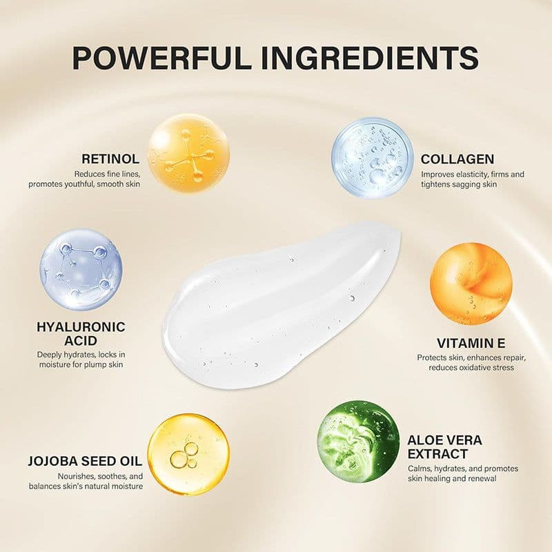 image-Hyaluronic Acid Collagen Female Face Moisturizing Cream
