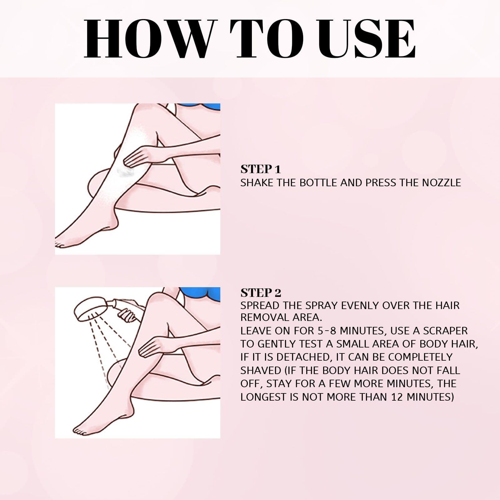 image-30ml 100ml Hair Removal Spray Depilatory Armpit Hair And Legs Hair Foam Mousse And Removal Is Gentle Hair Cream Spray Non-irritating