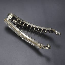 image-Rhinestone Chicken Leg Banana Hairpin