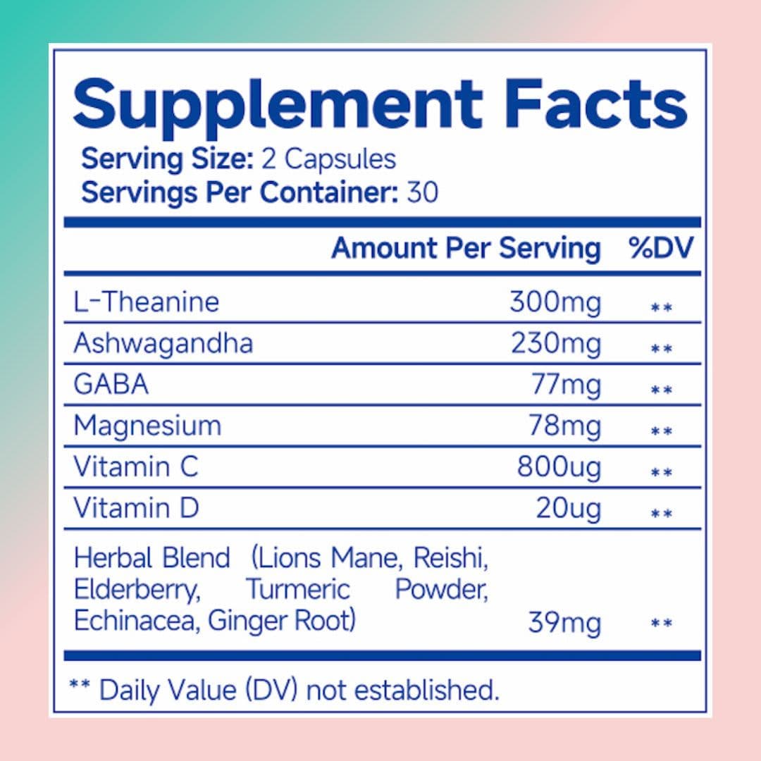 image-Ashwagandha For Women Supplement With L-Theanine Magnesium, Stress Relief, Focus And Relaxation Support Anxiery Pill
