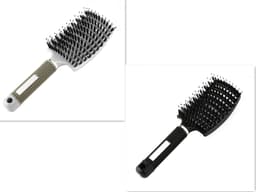 image-Hairbrush Anti Klit Brushy Haarborstel Women Detangler Hair Brush Bristle Nylon Scalp Massage Teaser Hair Brush Comb