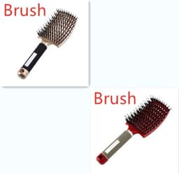 image-Hairbrush Anti Klit Brushy Haarborstel Women Detangler Hair Brush Bristle Nylon Scalp Massage Teaser Hair Brush Comb