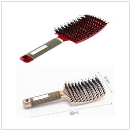 image-Hairbrush Anti Klit Brushy Haarborstel Women Detangler Hair Brush Bristle Nylon Scalp Massage Teaser Hair Brush Comb