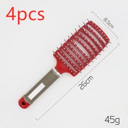 image-Hairbrush Anti Klit Brushy Haarborstel Women Detangler Hair Brush Bristle Nylon Scalp Massage Teaser Hair Brush Comb