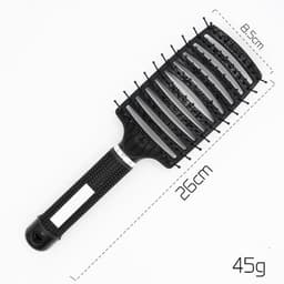 image-Hairbrush Anti Klit Brushy Haarborstel Women Detangler Hair Brush Bristle Nylon Scalp Massage Teaser Hair Brush Comb