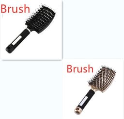 image-Hairbrush Anti Klit Brushy Haarborstel Women Detangler Hair Brush Bristle Nylon Scalp Massage Teaser Hair Brush Comb