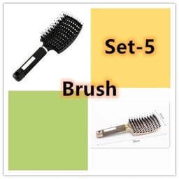 image-Hairbrush Anti Klit Brushy Haarborstel Women Detangler Hair Brush Bristle Nylon Scalp Massage Teaser Hair Brush Comb