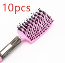 image-Hairbrush Anti Klit Brushy Haarborstel Women Detangler Hair Brush Bristle Nylon Scalp Massage Teaser Hair Brush Comb
