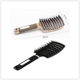 image-Hairbrush Anti Klit Brushy Haarborstel Women Detangler Hair Brush Bristle Nylon Scalp Massage Teaser Hair Brush Comb