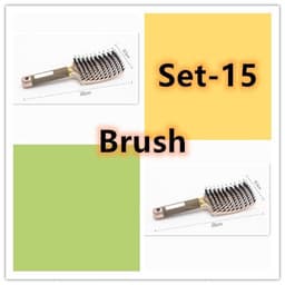 image-Hairbrush Anti Klit Brushy Haarborstel Women Detangler Hair Brush Bristle Nylon Scalp Massage Teaser Hair Brush Comb