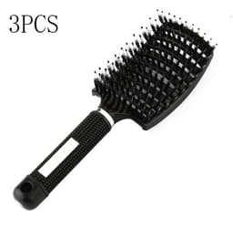 image-Hairbrush Anti Klit Brushy Haarborstel Women Detangler Hair Brush Bristle Nylon Scalp Massage Teaser Hair Brush Comb