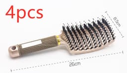 image-Hairbrush Anti Klit Brushy Haarborstel Women Detangler Hair Brush Bristle Nylon Scalp Massage Teaser Hair Brush Comb