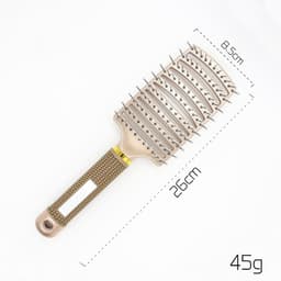 image-Hairbrush Anti Klit Brushy Haarborstel Women Detangler Hair Brush Bristle Nylon Scalp Massage Teaser Hair Brush Comb