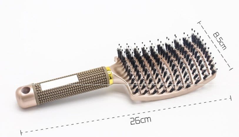 image-Hairbrush Anti Klit Brushy Haarborstel Women Detangler Hair Brush Bristle Nylon Scalp Massage Teaser Hair Brush Comb