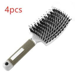 image-Hairbrush Anti Klit Brushy Haarborstel Women Detangler Hair Brush Bristle Nylon Scalp Massage Teaser Hair Brush Comb