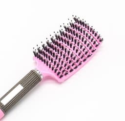 image-Hairbrush Anti Klit Brushy Haarborstel Women Detangler Hair Brush Bristle Nylon Scalp Massage Teaser Hair Brush Comb