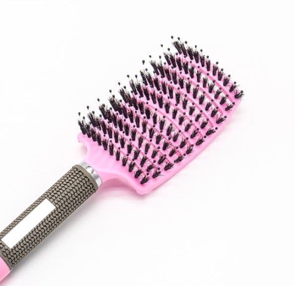 image-Hairbrush Anti Klit Brushy Haarborstel Women Detangler Hair Brush Bristle Nylon Scalp Massage Teaser Hair Brush Comb