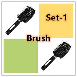 image-Hairbrush Anti Klit Brushy Haarborstel Women Detangler Hair Brush Bristle Nylon Scalp Massage Teaser Hair Brush Comb