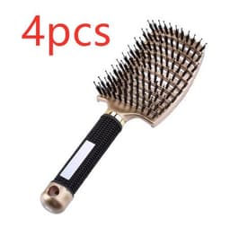 image-Hairbrush Anti Klit Brushy Haarborstel Women Detangler Hair Brush Bristle Nylon Scalp Massage Teaser Hair Brush Comb