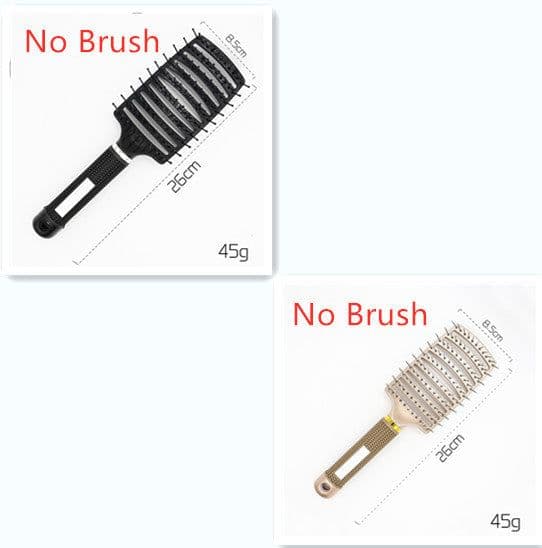 image-Hairbrush Anti Klit Brushy Haarborstel Women Detangler Hair Brush Bristle Nylon Scalp Massage Teaser Hair Brush Comb