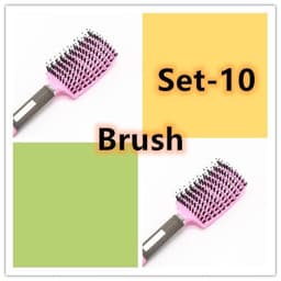 image-Hairbrush Anti Klit Brushy Haarborstel Women Detangler Hair Brush Bristle Nylon Scalp Massage Teaser Hair Brush Comb
