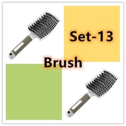 image-Hairbrush Anti Klit Brushy Haarborstel Women Detangler Hair Brush Bristle Nylon Scalp Massage Teaser Hair Brush Comb