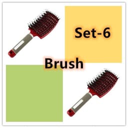 image-Hairbrush Anti Klit Brushy Haarborstel Women Detangler Hair Brush Bristle Nylon Scalp Massage Teaser Hair Brush Comb
