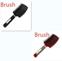 image-Hairbrush Anti Klit Brushy Haarborstel Women Detangler Hair Brush Bristle Nylon Scalp Massage Teaser Hair Brush Comb