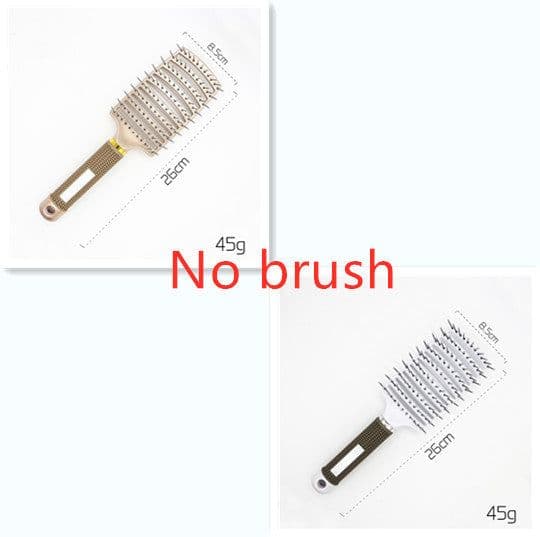 image-Hairbrush Anti Klit Brushy Haarborstel Women Detangler Hair Brush Bristle Nylon Scalp Massage Teaser Hair Brush Comb