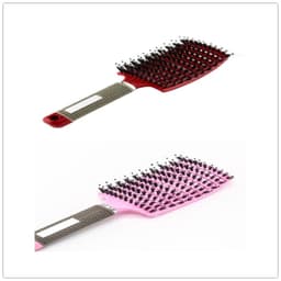 image-Hairbrush Anti Klit Brushy Haarborstel Women Detangler Hair Brush Bristle Nylon Scalp Massage Teaser Hair Brush Comb