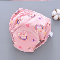 image-Baby Diaper Pants Cotton Washable Summer Breathable Thin Waterproof